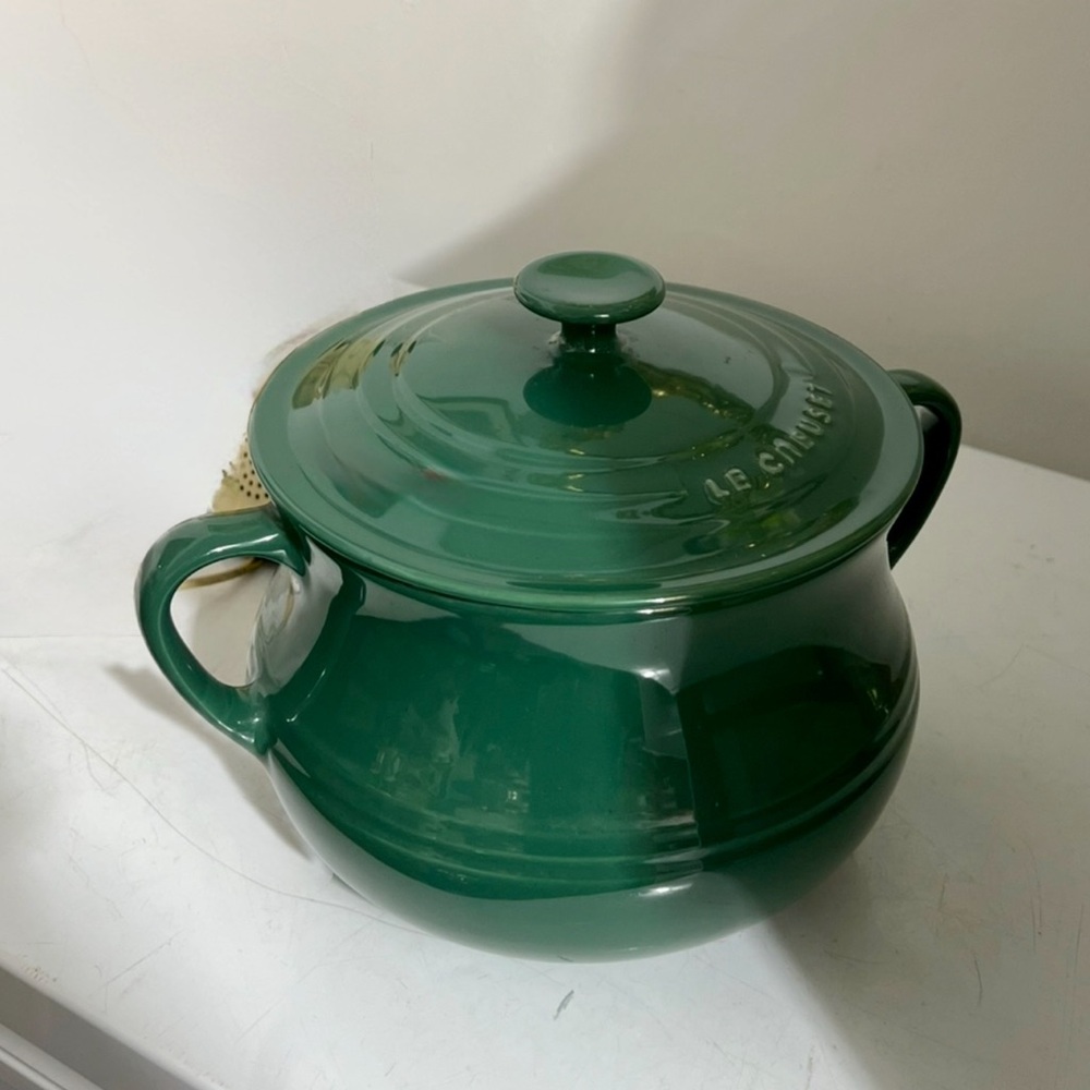 Le Creuset Forest Green Stoneware Bean Pot 4L